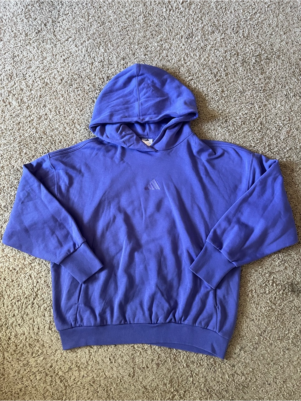 adidas Purple Hooded Sweatshirt